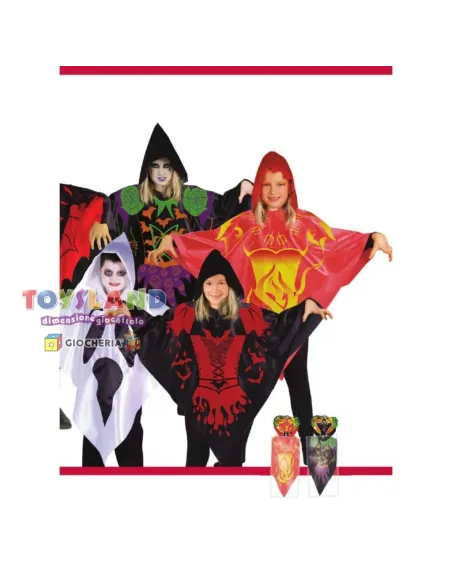 PONCHOS GIRL HALLOWEEN ASSORTITI (K8049)