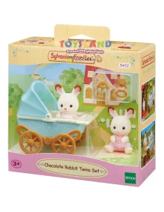 GEMELLI CONIGLIO CIOCCOLATO E CARROZZINA (5432) 2