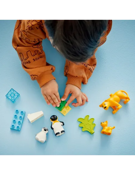 LEGO DUPLO Famiglie di animali: pinguini e leoni