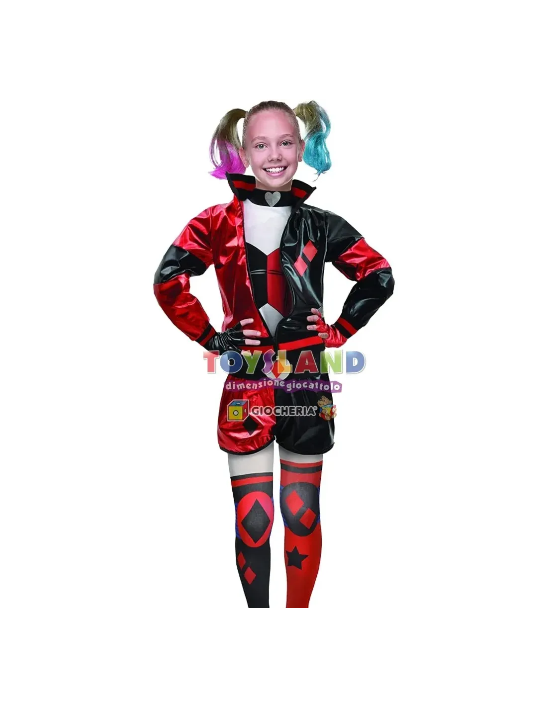 COSTUME HARLEY QUINN 8-10 anni 11751, Travestimento bambina originale DC  Comics | Toysland