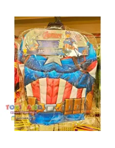 TOP CAPITAN AMERICA DELUXE CON MUSCOLI E ACCESSORI (40224)