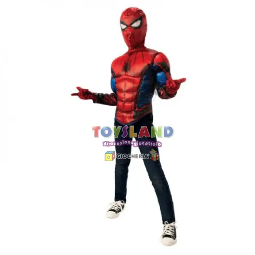 TOP SPIDERMAN DELUXE CON MUSCOLI ED ACCESSORI (40321)