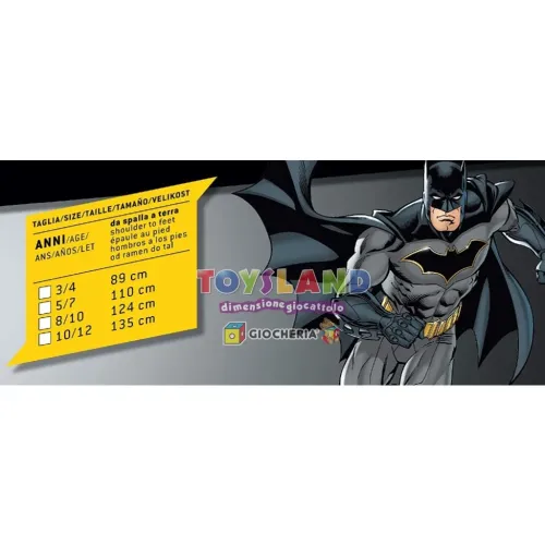 COSTUME BATMAN CON MUSCOLI 10/12 (11671.10-12)