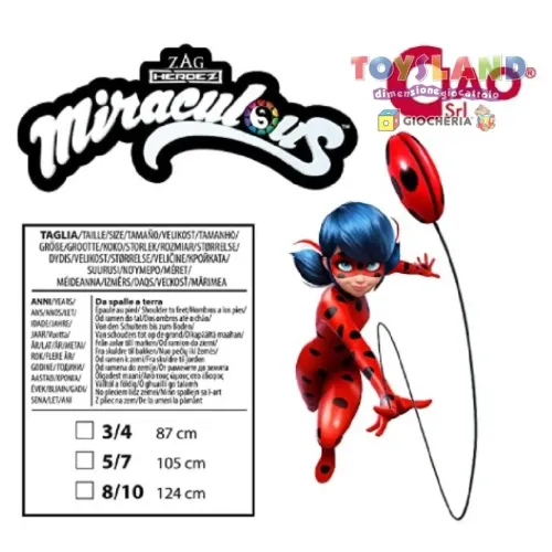 COSTUME MIRACULOUS LADYBUG 8/10 (11736.8-10)