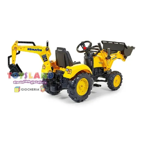 ESCAVATORE KOMATSU +BENNA POST+RIMORCHIO (2086Y)