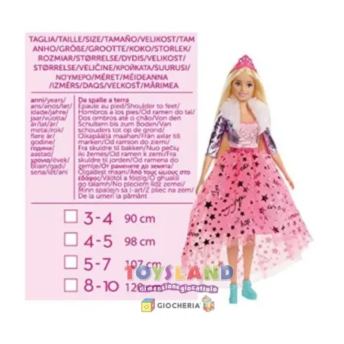 COSTUME BARBIE DIVA 4/5 anni (11655.4-5)