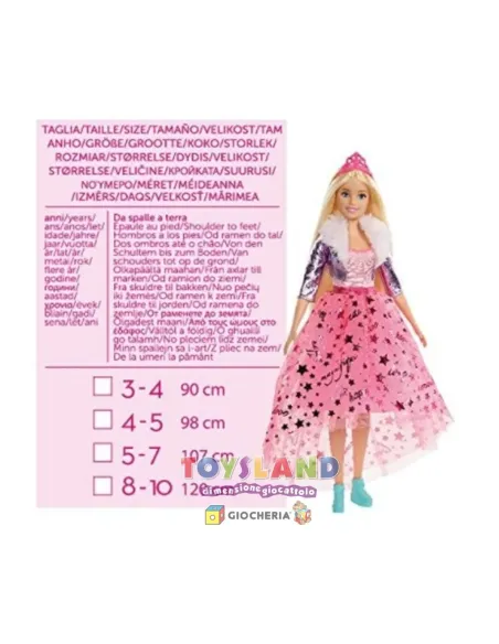 COSTUME BARBIE DIVA 4/5 anni (11655.4-5)