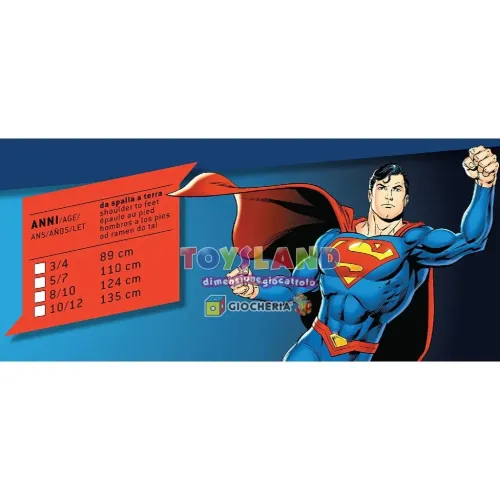 COSTUME SUPERMAN Con MUSCOLI 10/12 anni (11699.10-12)