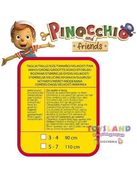 COSTUME PINOCCHIO 5/7 ANNI (14599.5-7)
